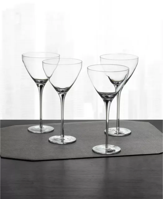 Hotel Collection Set of 4 Black-Cased Stem Wine Glasses, Created