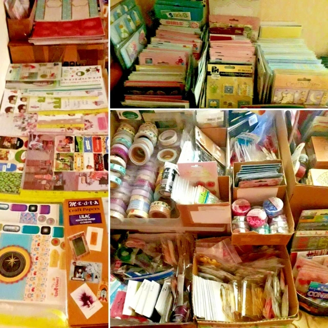 CRAFT BUNDLE JOB Lot Clearance 50 Assorted Items Card Making