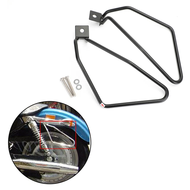 Supports Sacoches Moto 2pcs – Fixation Selle Keenso, Compatible Harley Davidson XL883 / 1200