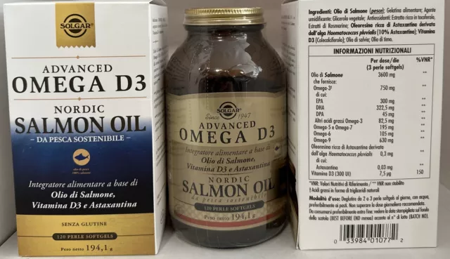 Solgar Advanced Omega D3 120 Perle Softgels