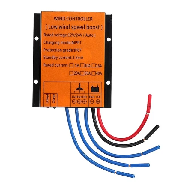 Controlador de Carga 12V 24V 300W MPPT 20A BAJA VELOCIDAD DEL VIENTO Regulador de VOLTAJE fo L3O3
