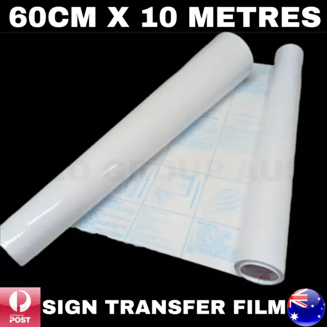 60CM x 10M VINYL Sticker Sign Transfer Film Roll Paper Cutter Cutting Plotter