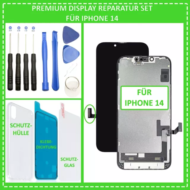 Display Set für iPhone 14 Retina HD LCD Bildschirm 3D Touch Screen Glas OLED