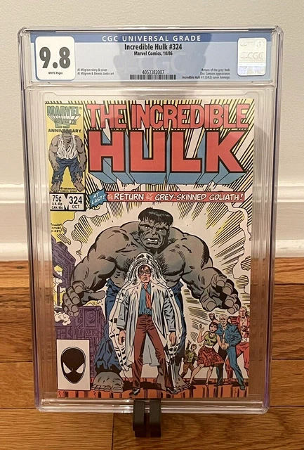 Incredible Hulk #324 CGC 9.8 (W) NM/MT Marvel Comics 1986