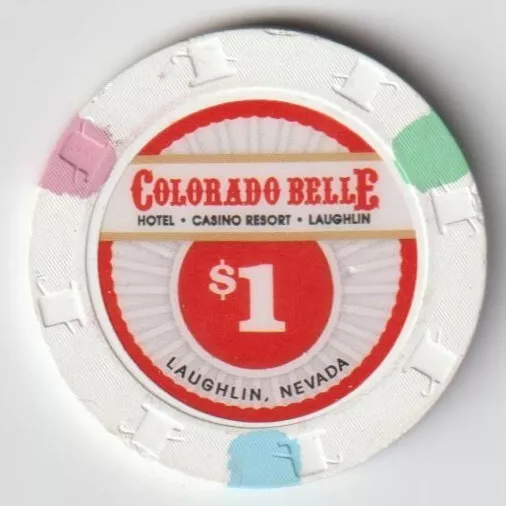 COLORADO BELLE HOTEL CASINO – Laughlin NV - $1 Casino chip 2016 - Low shipping