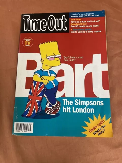 Time Out Londons Weekly Guide Sept 18- Sept 25th 1996 RE35