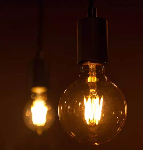 E27 G95 Glühbirne LED Edison 8W Vintage Dimmbar Retro Lampe Glühbirne Filament