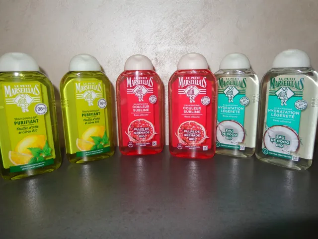 Le Petit Marseillais : 6 shampooings purifiant + couleur sublime  + hydratation