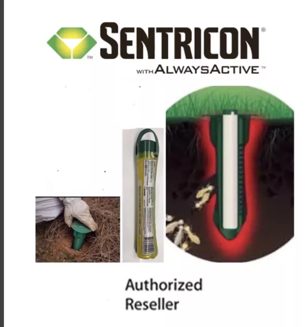 4 X Sentricon Termite Elimination System Inground Bait Station & Bait Rod**