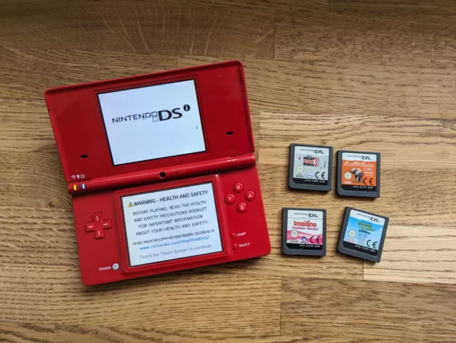 Nintendo DSi Red - Tested Working - Console & Games - See Description