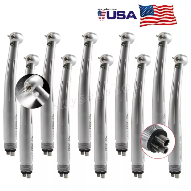 1-10x NSK Style Dental Fiber Optic LED E-generator high speed handpiece 3 Way ns