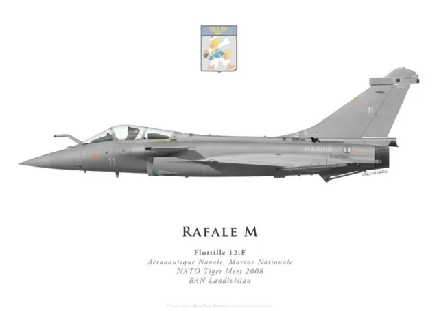 Print Dassault Rafale M, Flottille 12.F, NATO Tiger Meet 2008 (par G. Marie)