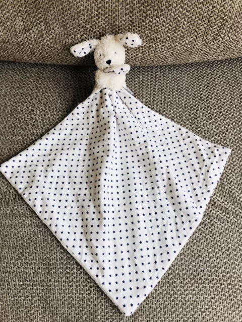 M&S Puppy Dog Navy Star Comforter Hug Toy Blankie