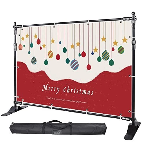 8' Step and Repeat Display Backdrop Banner 8*8 Frustration-Free Packaging