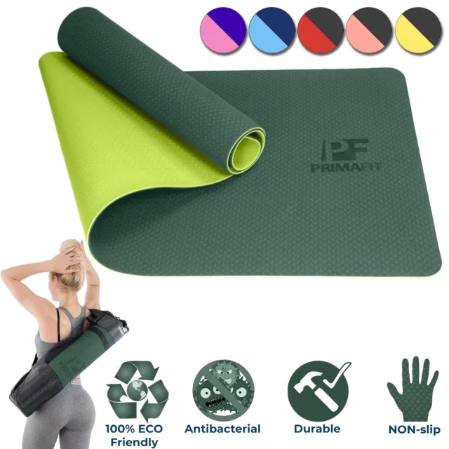 PrimaFit Tapis de Yoga Gymnastique Tapis de Fitness Tapis de Sport Antidérapant