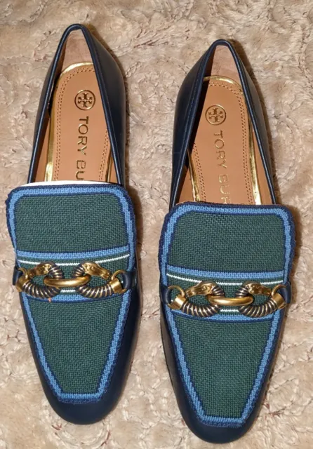 Tory Burch JESSA Color Block Horsebit Loafers New Without Box- Size 8M