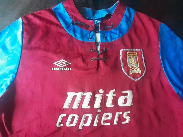 Maillot Domicile Aston Villa 1992-93 Vintage - Marque Umbro - Taille M - Occasion