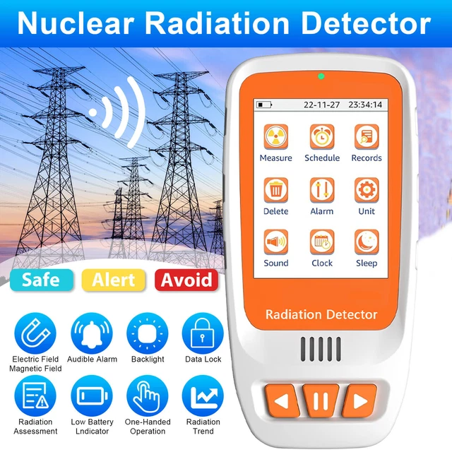 GEIGER COUNTER NUCLEAR Radiation Detector Meter Beta Gamma β γ XRay