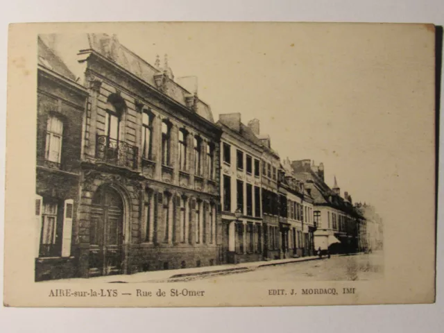 10C19 Ancienne Carte Postale Cpa 62 - Aire Sur La Lys - Rue De St Omer