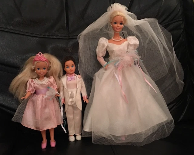 VINTAGE 1993 BARBIE Todd Stacie Dream Wedding Doll Lot Bundle