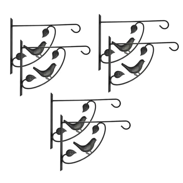 6 Pack Plants Bracket Hanger,Hooks Baskets for Flower Pot Bird Feeder Wind6363