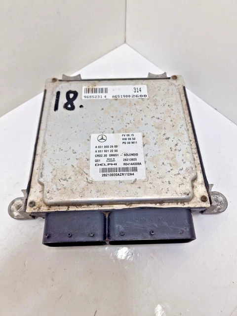 MERCEDES SPRINTER 09-16 2.1 Engine Control Unit Ecu A6519002600 ...