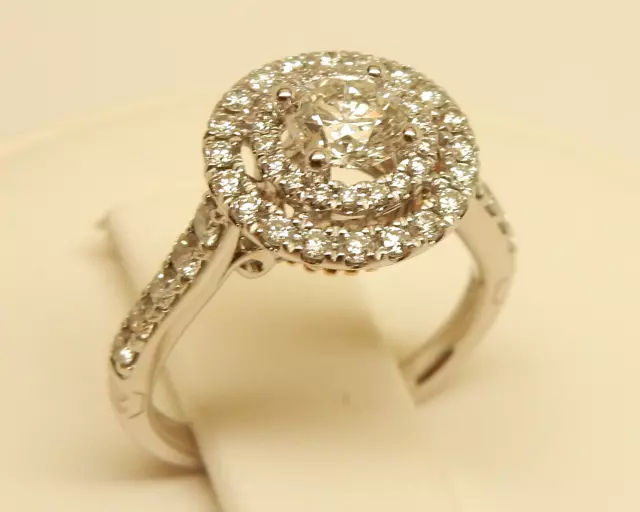 ENCHANTED DISNEY PRINCESS 1.00 ctw Diamond Crown Engagement Ring 14K 2-Tone Gold