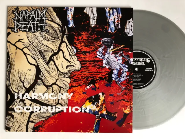 Napalm Death – Harmony Corruption LP Vinyl Silver 2018 Limited Edition 500