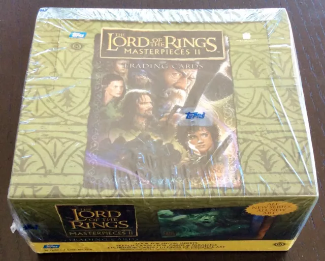 Topps The Lord Of The Rings Masterpieces 2 Trading Cards Factory Sealed Box 36