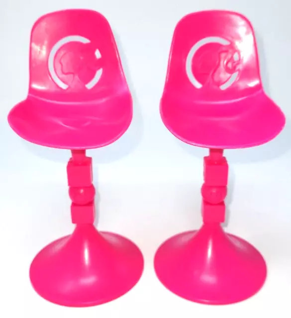 Mattel Barbie 2-Story Beach House REPLACEMENT Hot Pink STOOLS