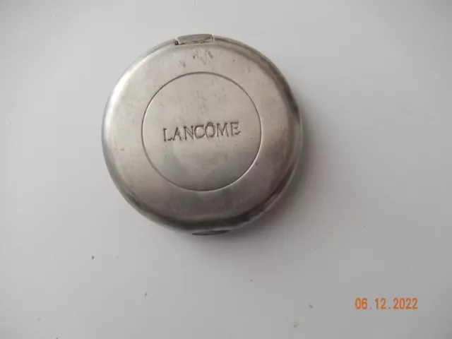 ancien miroir de sac LANCOME métal argenté 2