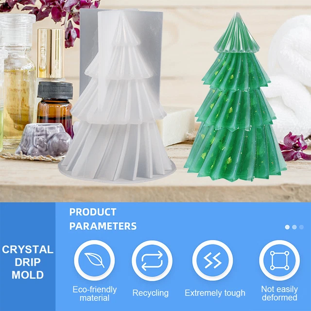 Stampo In Silicone Natale 3D Per Resina Epossidica – Albero E Decorazioni Fai Da Te – Regalo Creativo Artigianale