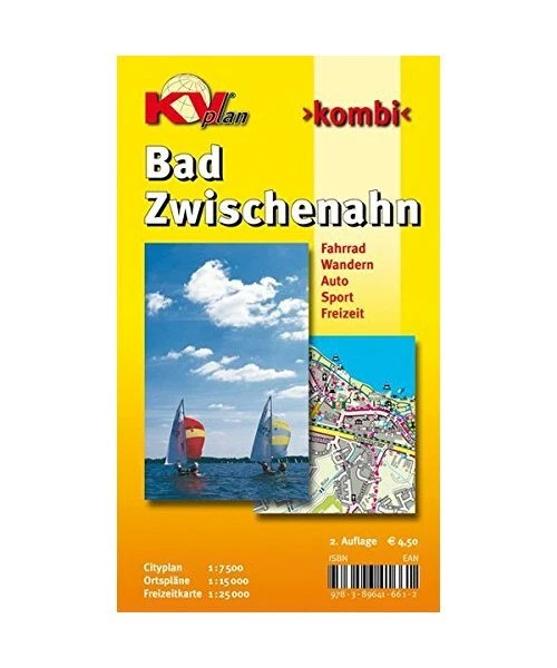 BAD ZWISCHENAHN, KVPLAN, Radkarte/Knotenpunktkarte/Wanderkarte/Stadtplan, 130.0 EUR 5,69