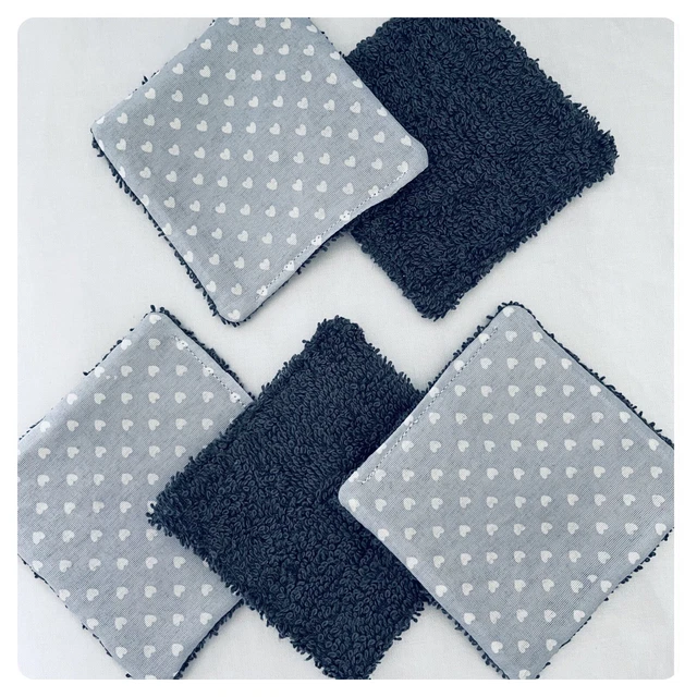 Lingettes Démaquillante Lavables et réutilisable Lot De 6, Lingette Zéro Déchet
