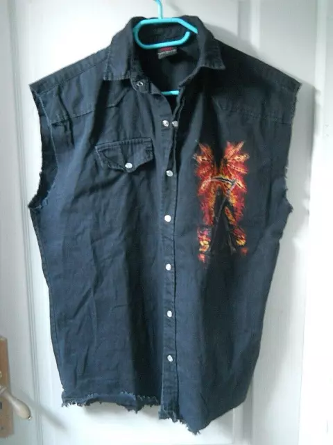 Gilet ou chemise sans manche Spiral Taille XL  métal, hard-rock très bon état !