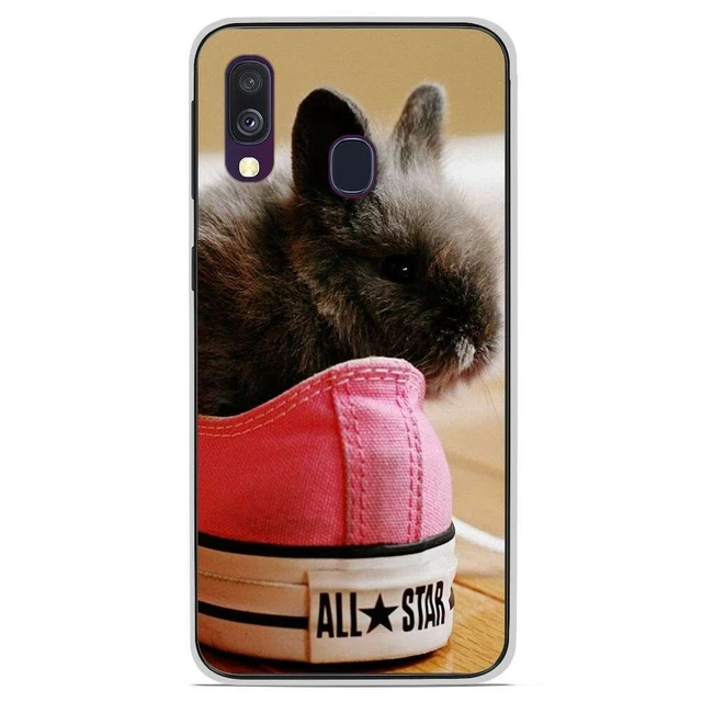 Coque Housse Etui Samsung Galaxy A40 silicone gel motif Lapin allstar