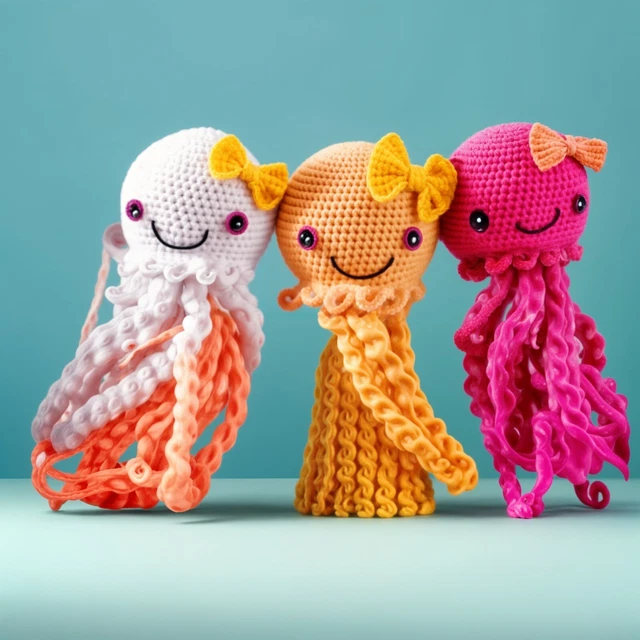 JELLYFISH CROCHET PATTERN PDF - Cute Amigurumi DIY Toy - Easy Step-by ...