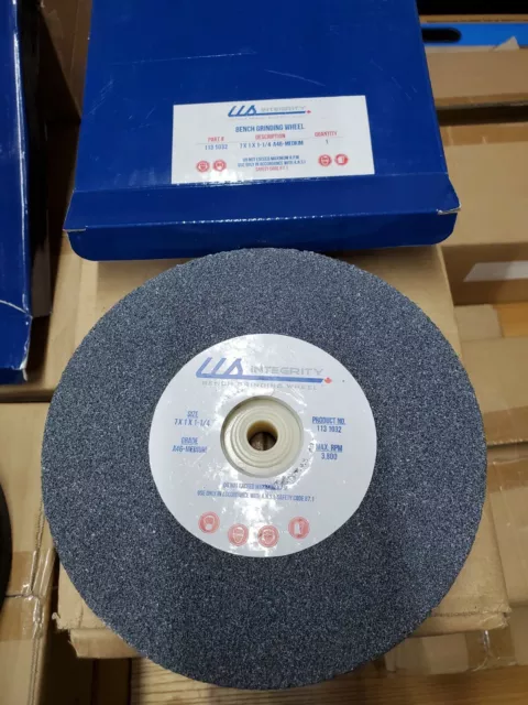 integrity 7 x 1 x 1 1/4 - A60 fine grit - bench grinder wheel