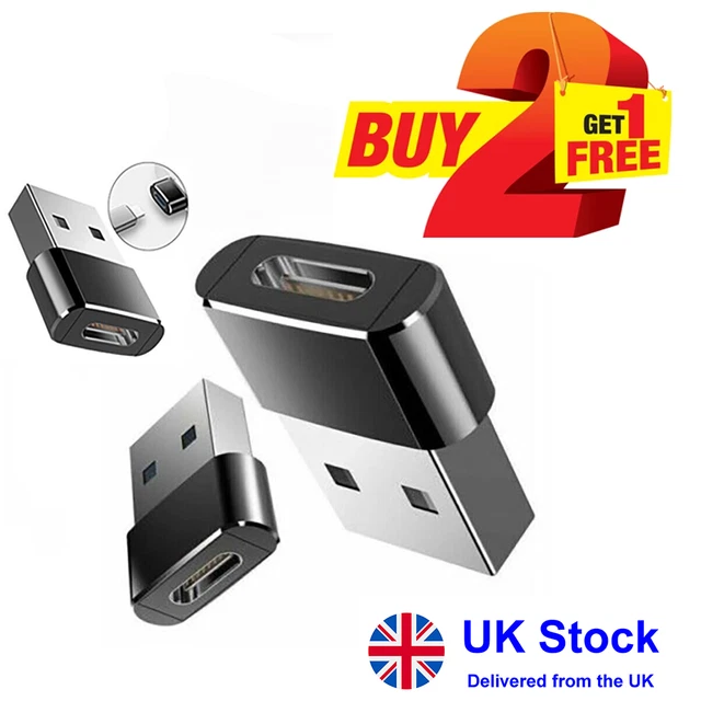 USB To TYPE C 3.0 A Male Adapter Converter  OTG For iphone 11 12 13 14 Samsung