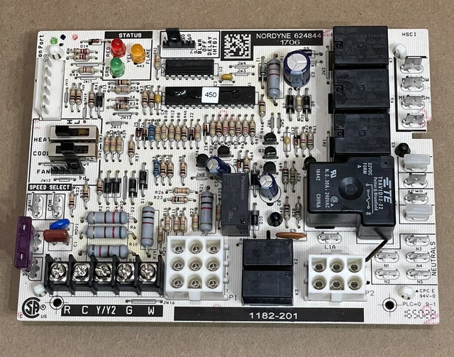 NORDYNE 624844 Furnace Control Board 1182-201 Kelvinator 1182-83-2003C 🔥Checked