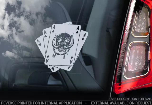 Motorhead - Car Window Sticker -War Pig Snaggletooth Ace of Spades Warpig -V03