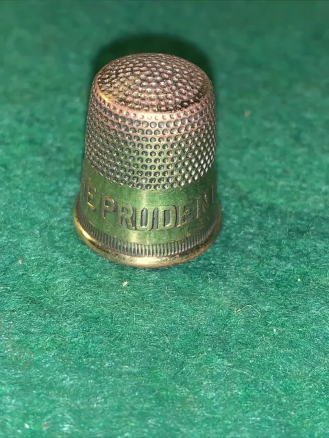 Vintage Advertising The Prudential Life Insurance Sewing Thimble Made Of Brass