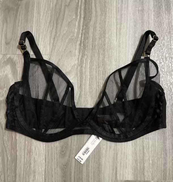 Ann Summers The Palazzo Bra - Non Pad Plunge Size 36C - New With Tags