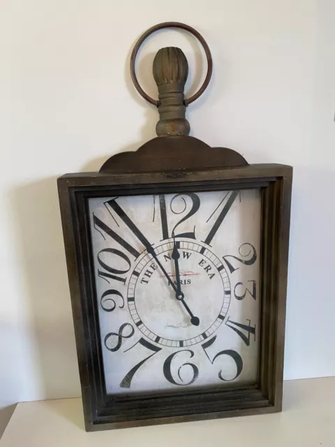 Wall Clock (Glass Front) (Height 29"/Width 15"/Depth 4")