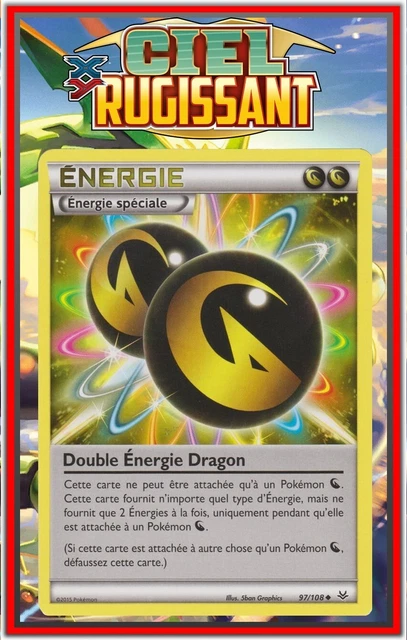 double dragon energy pokemon card Double Dragon Energy [Reverse Holo] #97 Pokemon Roaring Skies – The Sky  Pillar main image 1