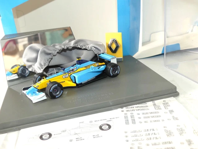 F1 Renault R23 Fernando Alonso Monaco 2003 – Hot Wheels 1/18 Avec Figurine, Occasion