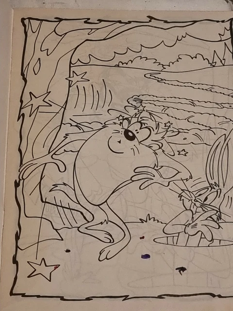 VINTAGE TAZ TASMANIAN Devil Colouring Book Looney Tunes $12.00