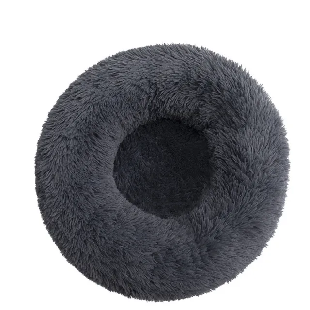 Soft Calming  Dog Bed Cat Bed  Small Medium Large Dogs - Round Donut Washable 2