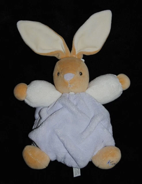 Peluche doudou lapin plume KALOO 2011 K969473 Boule Mauve Lilas  20/30 cm NEUF