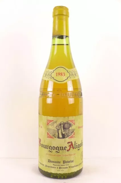 aligoté domaine pavelot  blanc 1983 - bourgogne